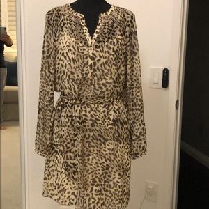 Animal print dress